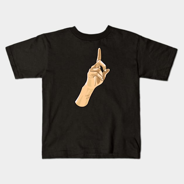 Stephen Curry's Hand Kids T-Shirt by teeleoshirts